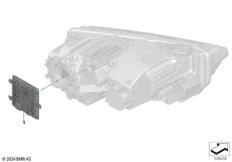 Детали электронного блока фары