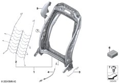 Каркас спинки переднего сиденья