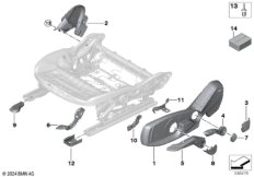 Накладки пер.сиденья с ручн.регулировкой