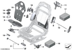 Сиденье Пд, э/оборудование и приводы