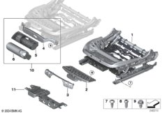 Стденье Пд, каркас подушки эл.сиденья
