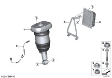 Задний пневмоамортизатор/блок управления