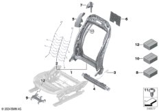 Каркас спинки переднего сиденья