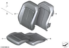 Набивка и обивка передн.сиденья