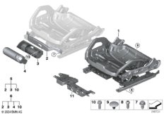 Стденье Пд, каркас подушки эл.сиденья
