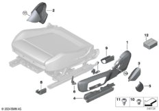 Накладка переднего сиденья с э/приводом