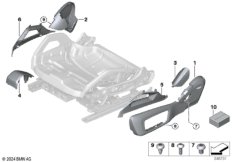 Накладка переднего сиденья с э/приводом