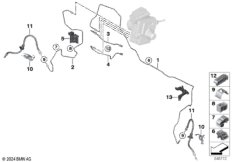 Трубопровод тормозного привода Пд