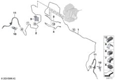 Трубопровод тормозного привода Пд