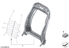 Каркас спинки переднего сиденья