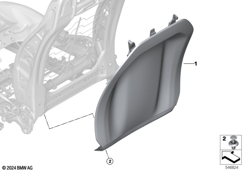 Накладки спинки переднего сиденья
