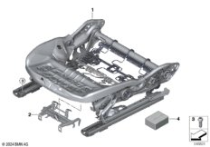 Каркас подушки переднего сиденья
