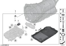 GA8HP51Z к-т уплотнителей мехатроника