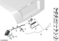 Система замков багажной двери