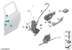 Система замков задней двери