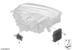 Детали электронного блока фары