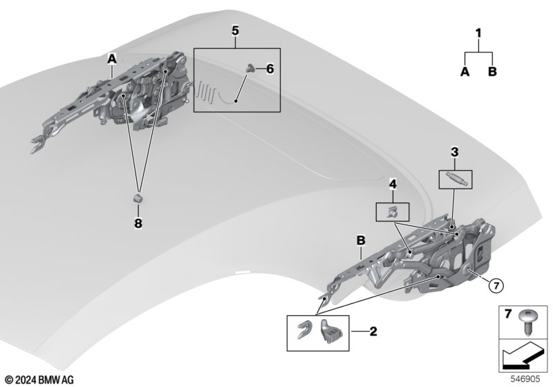 Мех-зм крышки отд.д.складного верха