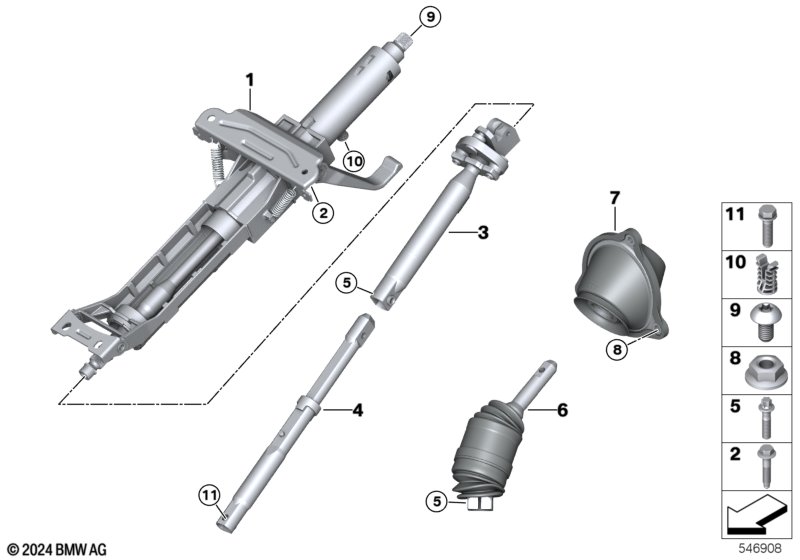 Рул.колонка с мех.приводом/доп.элем.