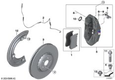Датчик износа торм.накладки пер.колеса