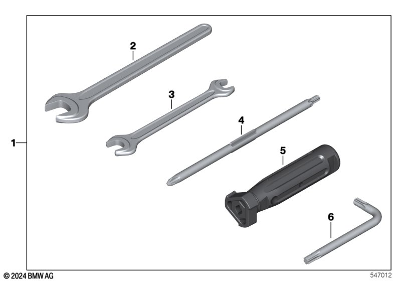 K50/K51 бортовой инструмент