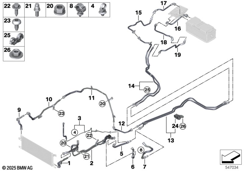 Контур сист.охлаждения в/вольтн.системы