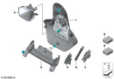 Сид.Пд накладка на задн.пан.спинки сид.