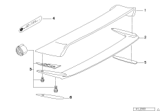 Задний спойлер Class II