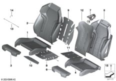 Набивка и обивка спортивного пер.сиденья