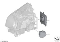 Детали электронного блока фары