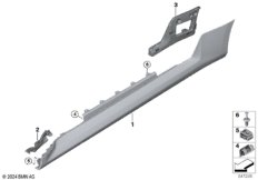 Накладка M порог / арка колеса