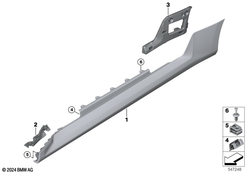 Накладка M порог / арка колеса