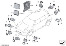 Сигнализация авар.сближен.при парк.(PDC)