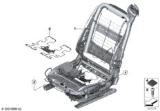 Стденье Пд, каркас подушки эл.сиденья