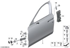 Дверь Пд, петли/ограничитель двери