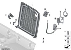 Рама спинки заднего сиденья