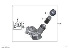 Масляный фильтр смаз.сист.,теплообменник
