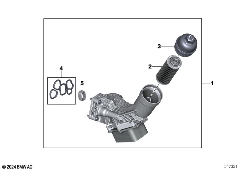 Масляный фильтр смаз.сист.,теплообменник