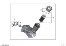 Масляный фильтр смаз.сист.,теплообменник