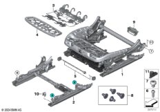 Каркас подушки переднего сиденья