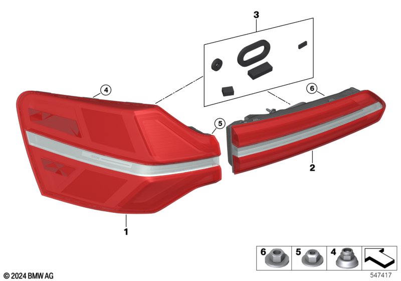 G48 фонарь левый внешний