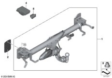 Тягово-сцепн.устр-во откидное электрич.