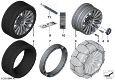 Л/с диск BMW со многими спицами 235