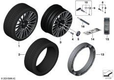 BMW л/с многоспицевый диск 1055I-20"