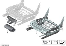 Каркас подушки переднего сиденья