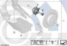 Ремкомплект подшипника ступицы кол.Зд