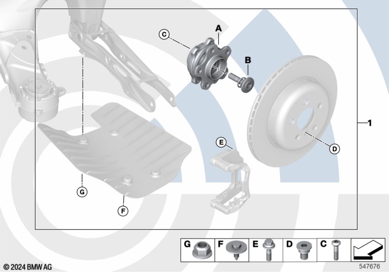 Ремкомплект подшипника ступицы кол.Зд