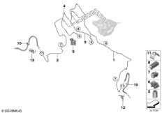 Трубопровод тормозного привода Пд