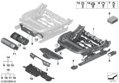 Стденье Пд, каркас подушки эл.сиденья