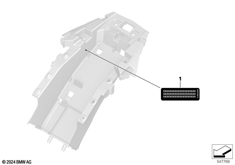 Пред.табл. на эл-т держателя д/зад.ч Зд