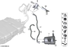 Фильтр с акт.углем/вентил.с.подачи топл.